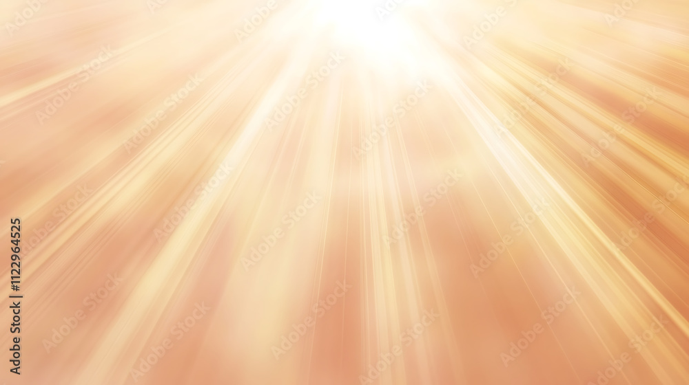 Obraz premium Golden light rays shining down, creating warm and soft atmosphere
