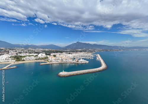 Aerial photo of Puerto Banus