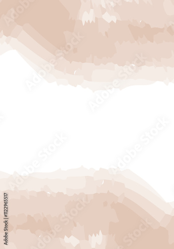 Fondo blanco con trazo de pincel naranja de acuarela