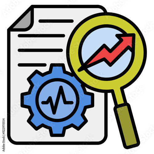Analyze Icon Element For Design