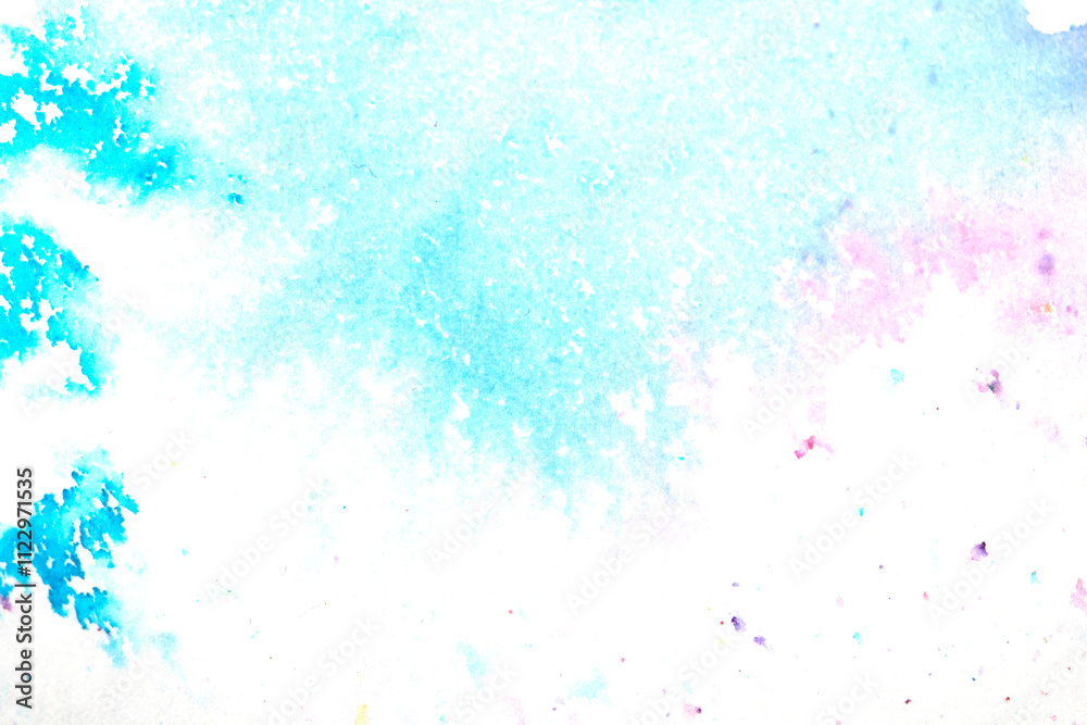 Fototapeta premium Splash of Watercolour Colourful Paint and Powder for Background Creative Flow