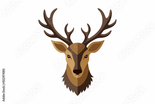 Caribou Head Vector Illustration & Clipart Design