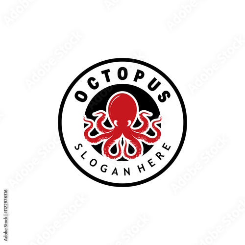Octopus Logo illustration Design Template