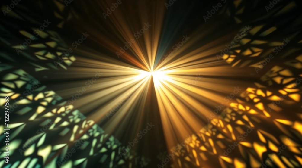 Obraz premium Light rays creating a mystical atmosphere in an abstract background