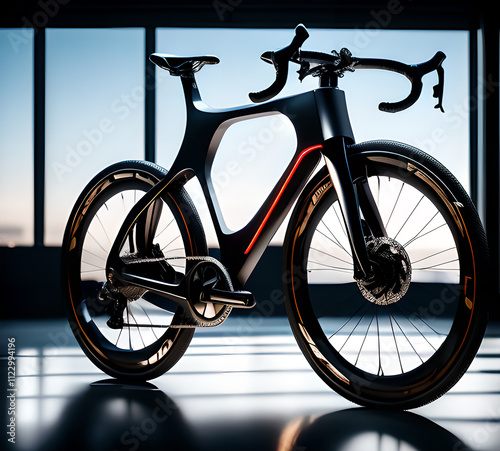 Modern concept bike.beautiful and elegant design.cyberpunk style.generative ai photo