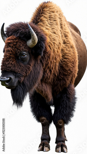 Majestic American Bison PNG: High-Resolution Wildlife Image for Conservation Education and Nature Tourism photo