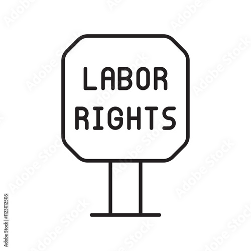 strike line icon with white background vector stock illustration