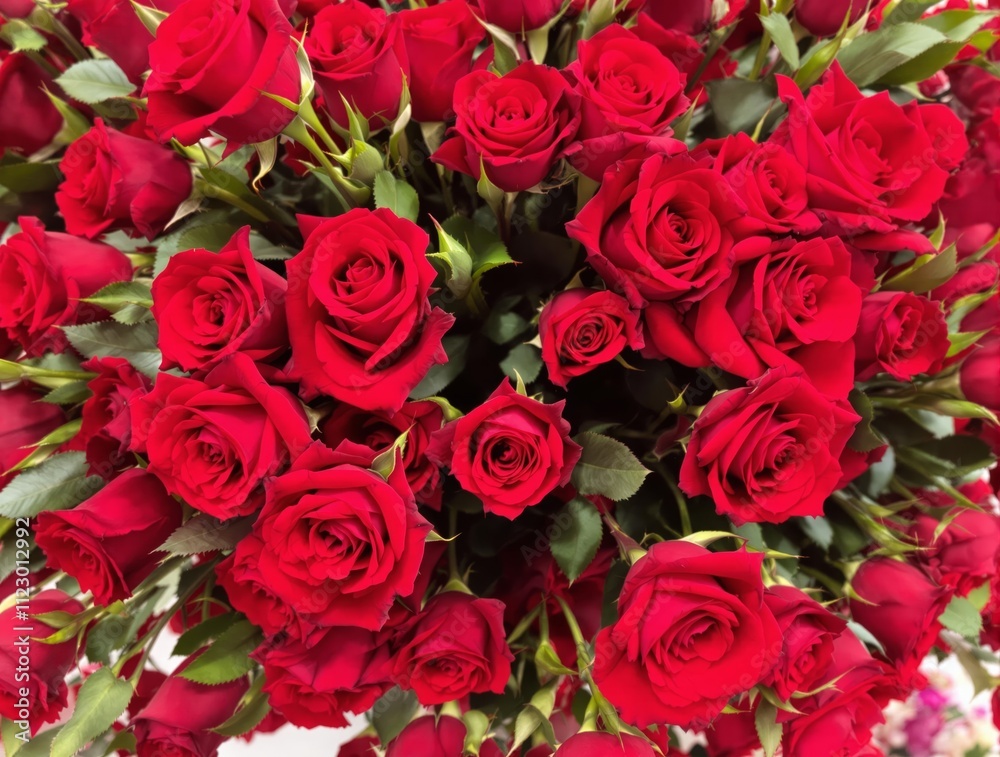 Fototapeta premium bunch of red roses