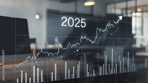 2025 business chart, new year 2025