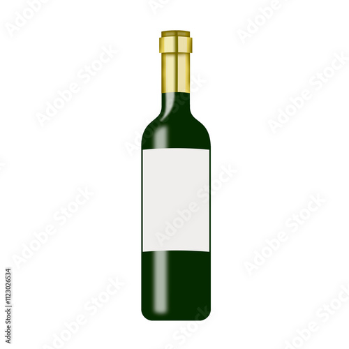 Bouteille de vin blanc