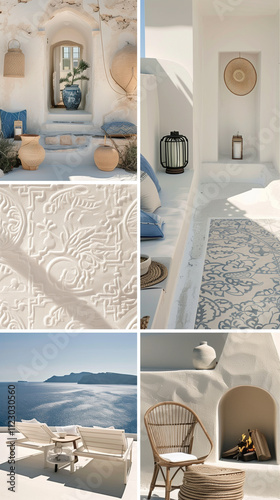 mood board landscpae greece santorini idea