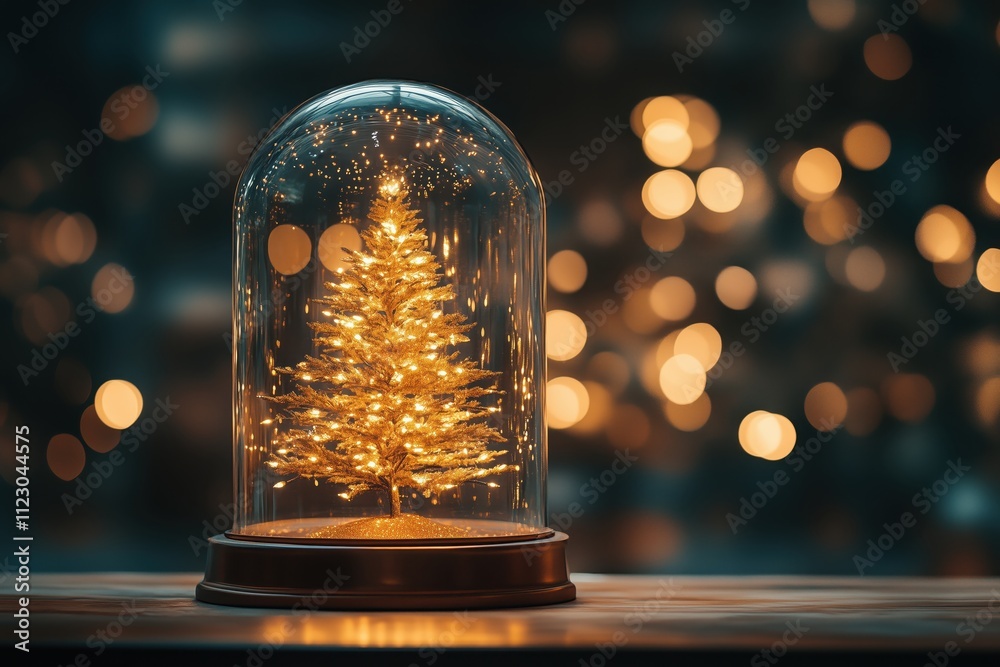 A little Christmas tree in a cylinder A little Christmas tree in a cylinder