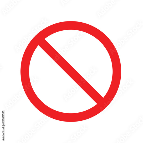Free Download Isolated red Not Allowed stop sign, Prohibited sign, refusal denial warning and symbol.  - GFXLoad