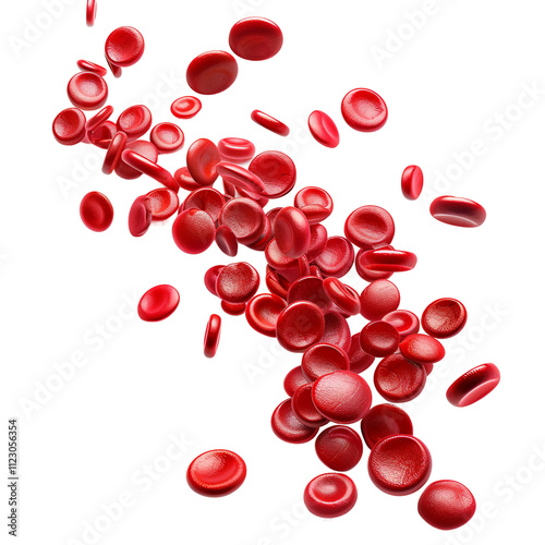 Erythrocytes blood cell stream clip art