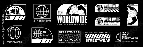 brutalism streetwear graphic tshirt typography design inspiration templates