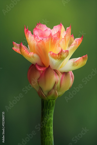 Vibrant Unfolding of the Radiant Xochitl Flower in Full Bloom: Capturing Verse of Purity and Soul photo