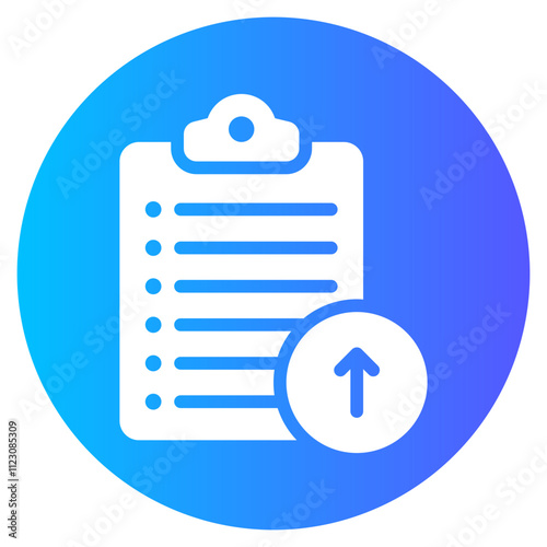 up arrow gradient icon