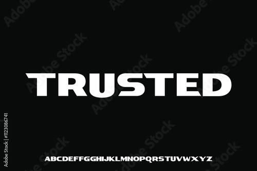 Display alphabet font vector design suitable for headline, poster, logo, magazine and many more