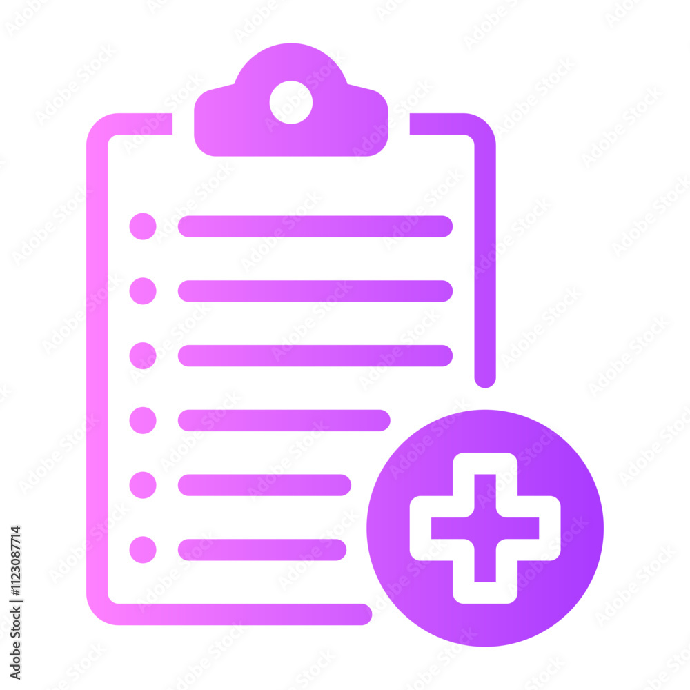 Obraz premium medical gradient icon