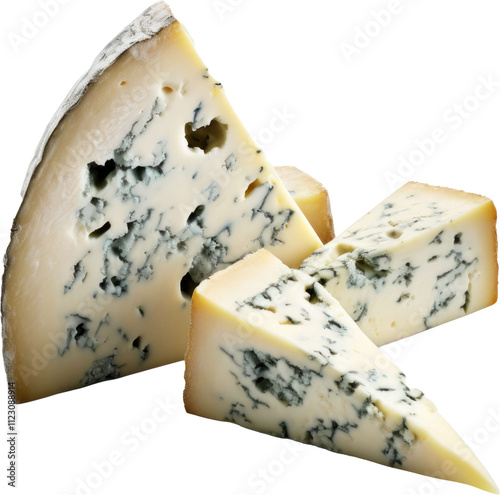 Danish Blue Cheese transparent PNG, isolated, cut-out