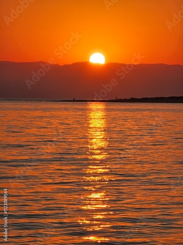 Sunset on the sea