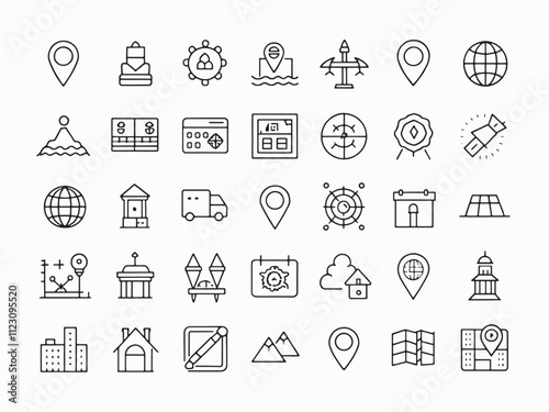 map line art icon c guide to illustration