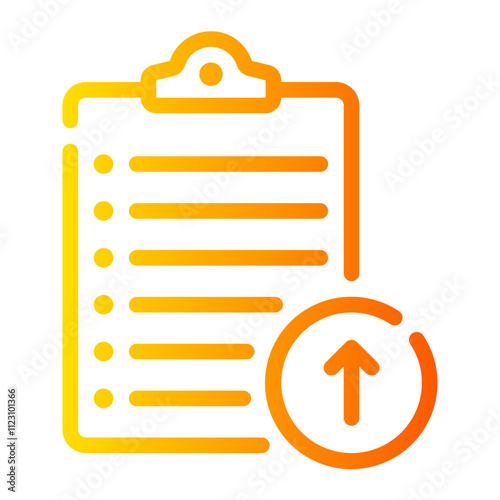 up arrow gradient icon