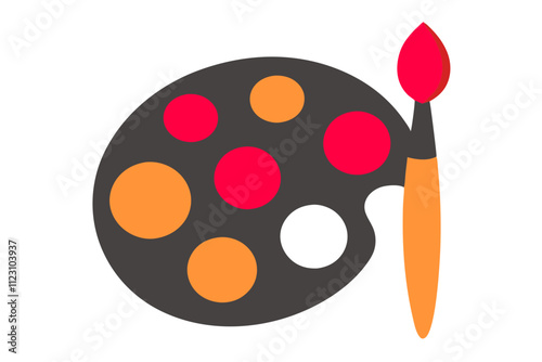 brush and palette