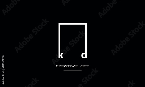 KD, DK, K, D abstract letters logo monogram