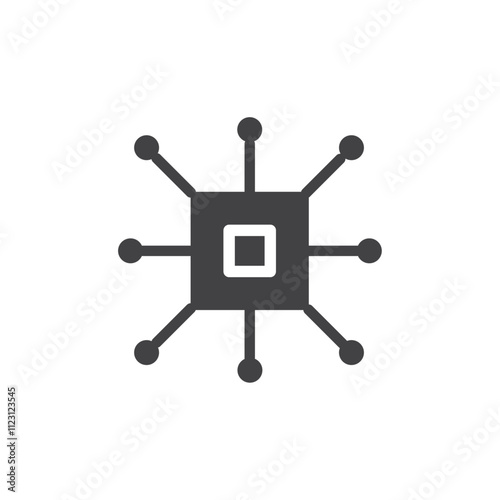 Frameworks icon Simple thin line flat symbol