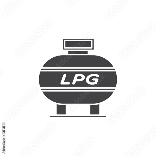 LPG icon Simple thin line flat symbol