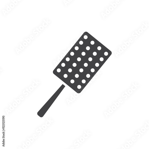 Microplane grater icon Simple thin line flat symbol