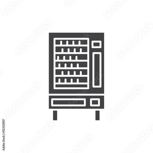 Vending machine icon Simple thin line flat symbol