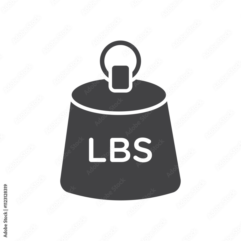 Obraz premium Weight icon Simple thin line flat symbol