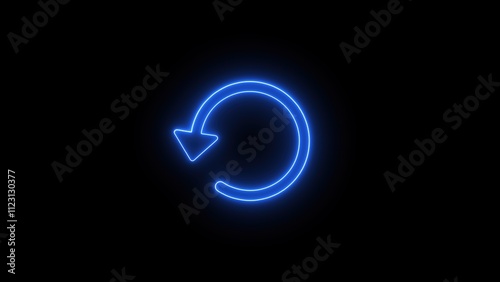 Retry or refresh icon, symbolizing the action of reloading or restarting a task or process. photo