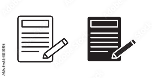 Register flat simple vector symbols illustration.