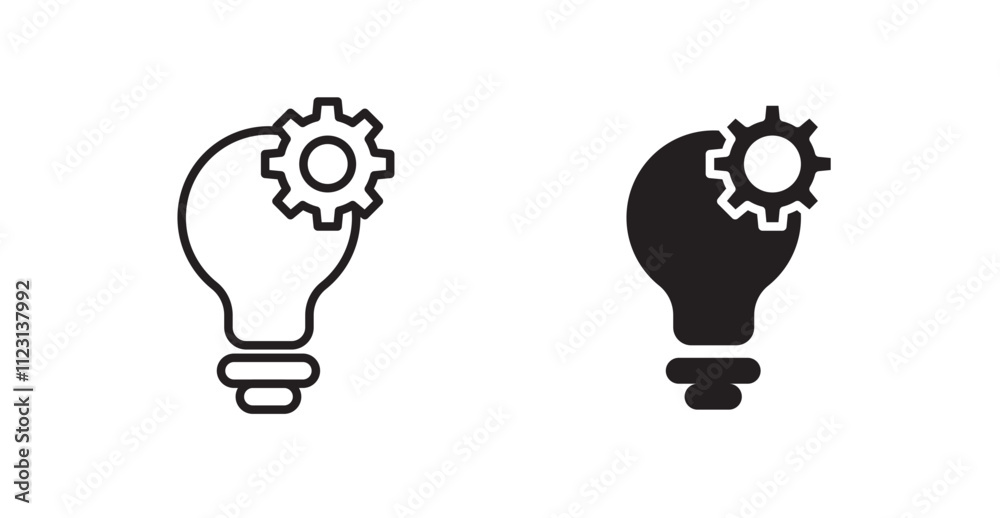 Innovation flat simple vector symbols illustration. Innovation flat simple vector symbols illustration.