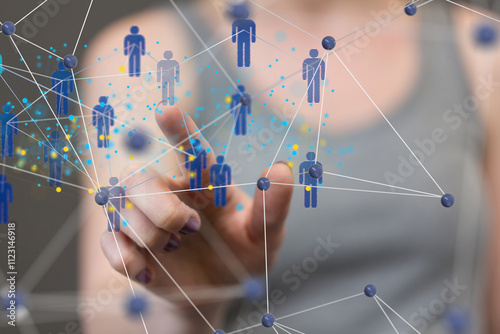 conference Digital Network and data concept 3d