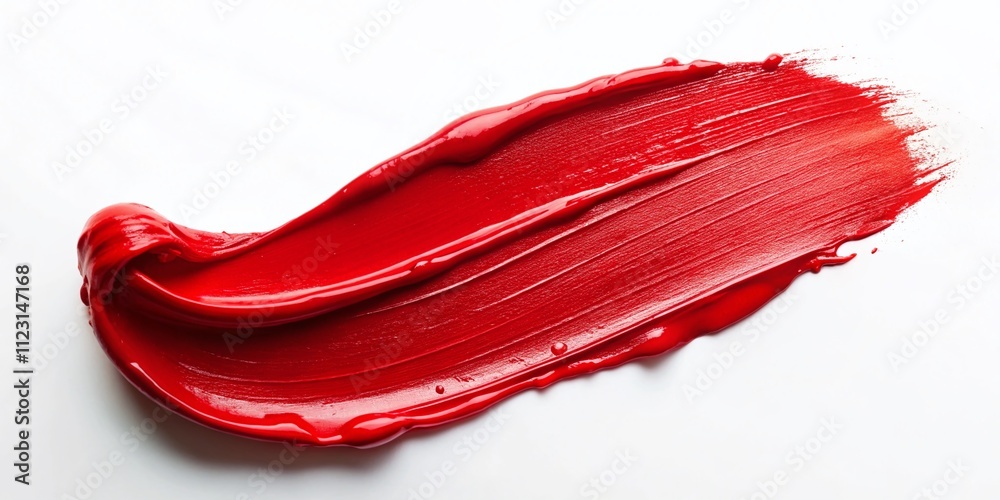 Vibrant Red Lipstick Texture on a White Background for Fashion and Cosmetic Branding, Perfect for Art Projects, Packaging Design, and Promotional Material Vibrant Red Lipstick Texture on a White Background for Fashion and Cosmetic Branding, Perfect for Art Projects, Packaging Design, and Promotional Material