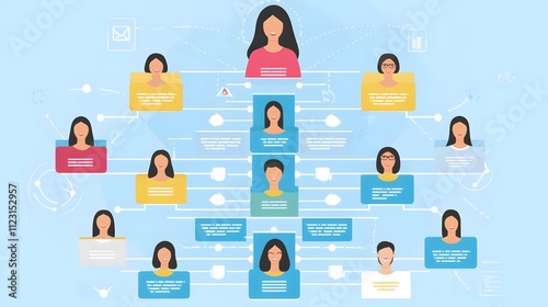 A flat infographic with soft gradient colors representing customer segmentation strategies.
