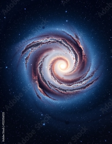 "A close-up of swirling galaxy arms filled with stars and gas clouds, capturing the intricate beauty of space."