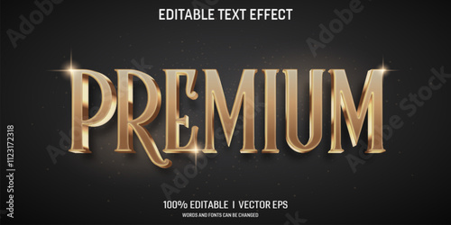 premium vector 3d text effect with modern style design