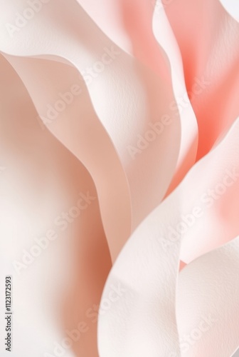 Ethereal Abstract Petals in Soft Cream Tones