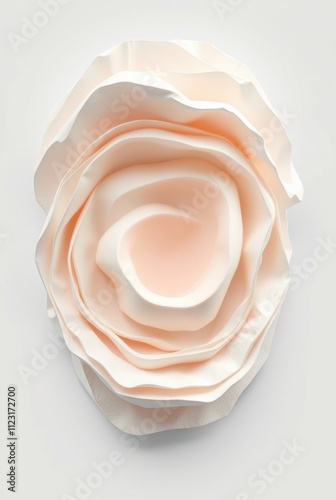 Ethereal Petals in Creamy Minimalist Style