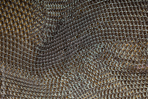 Chainmail Texture: Metal Mesh Background