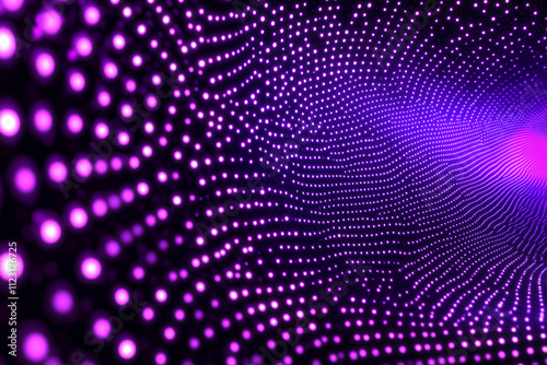 Wallpaper Mural A visual of connected dots forming a secure digital network. Neon violet lighting.  Torontodigital.ca