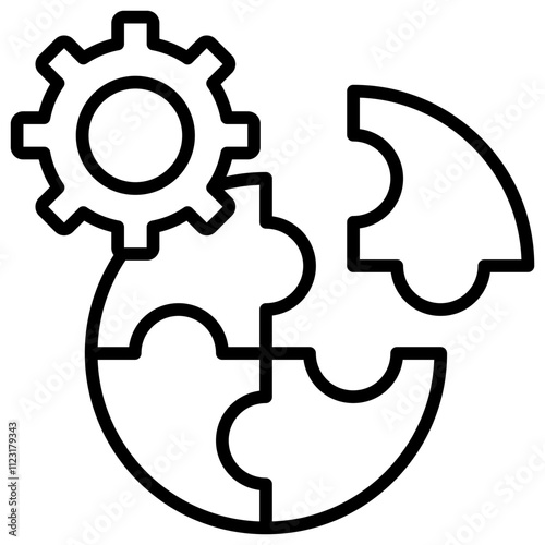 Complementary Outline Icon