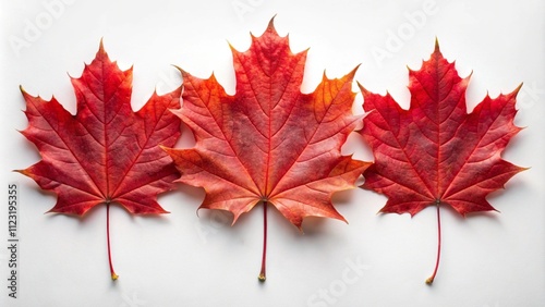 red maple leaf isolated