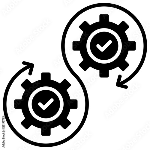 Devops Glyph Icon