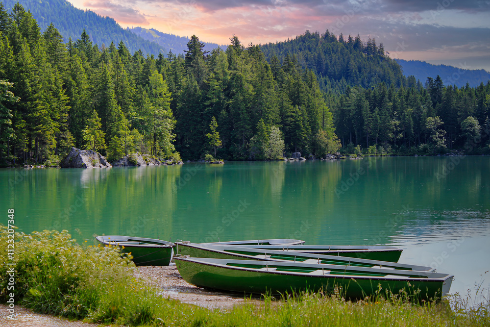 Obraz premium Hintersee near Berchtesgaden, Bavaria.